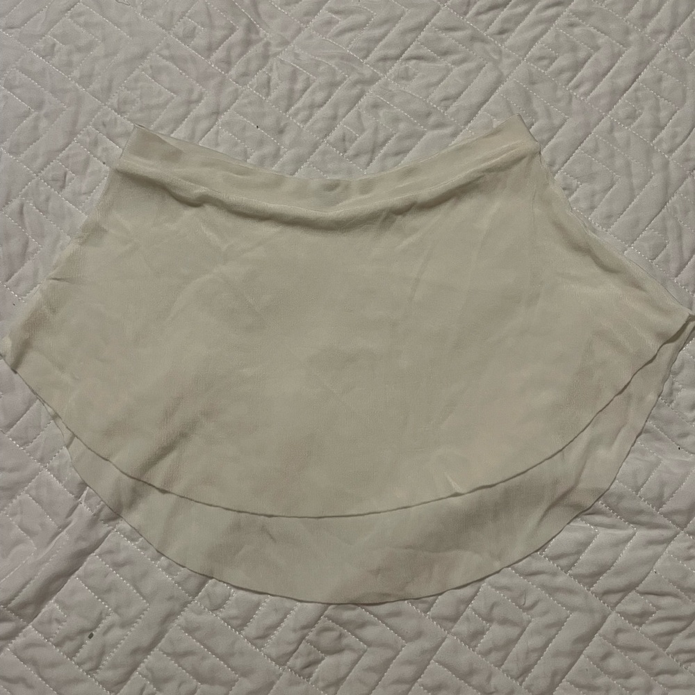 White Bullet Pointe Skirt Size S